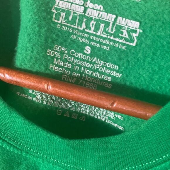 Nickelodeon Men’s Mutant Ninja Turtles Christmas Sweatshirt Sz S - Picture 4 of 4